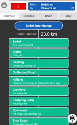 SingBUS android App screenshot 4